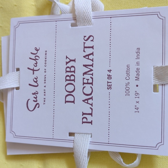YELLOW Placemats by Sur La Table - Picture 2 of 7